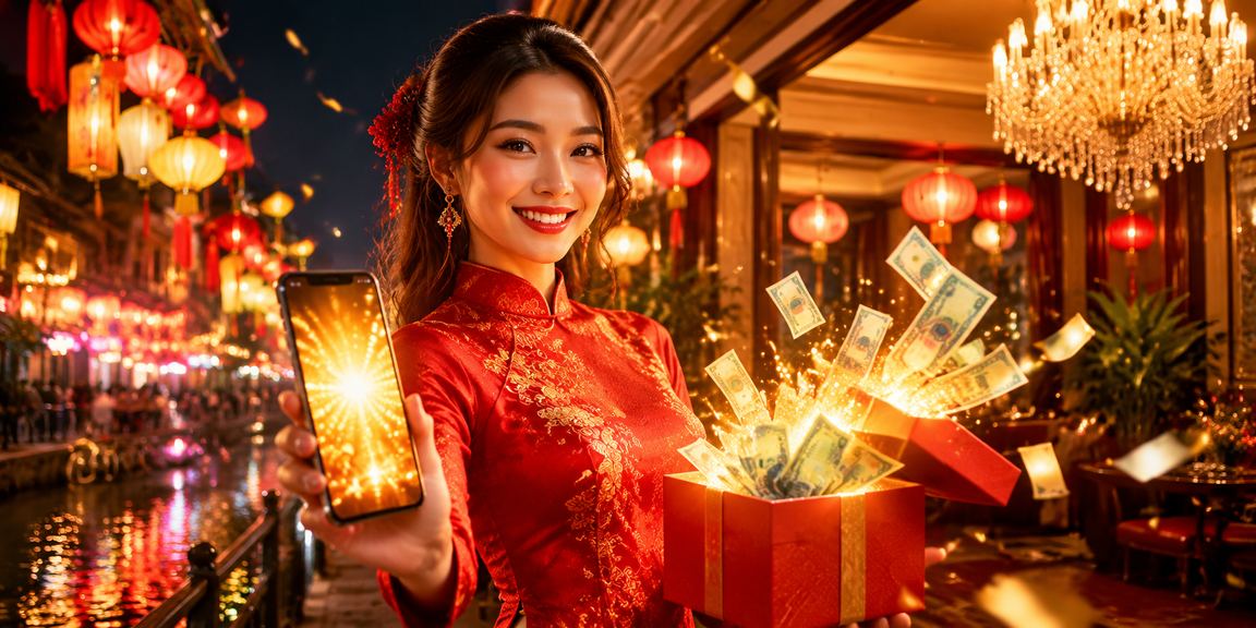 Người dùng tại Hà Nội truy cập casino trực tuyến trên điện thoại di động với trang phục áo dài truyền thống