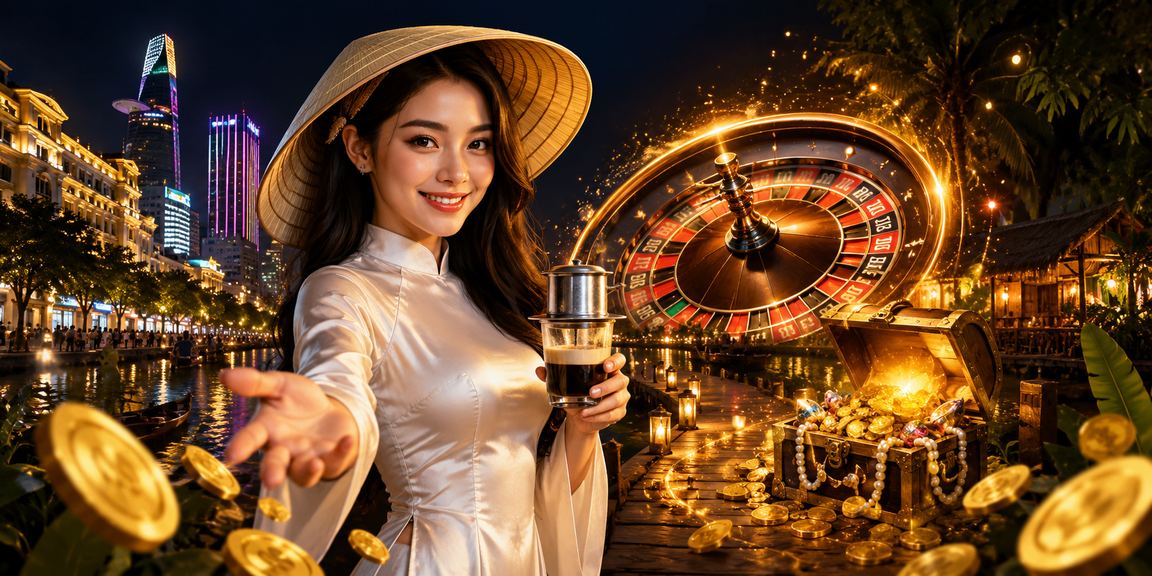 Không khí chơi roulette trực tuyến tại quán cà phê Hồ Chí Minh với thiết bị di động