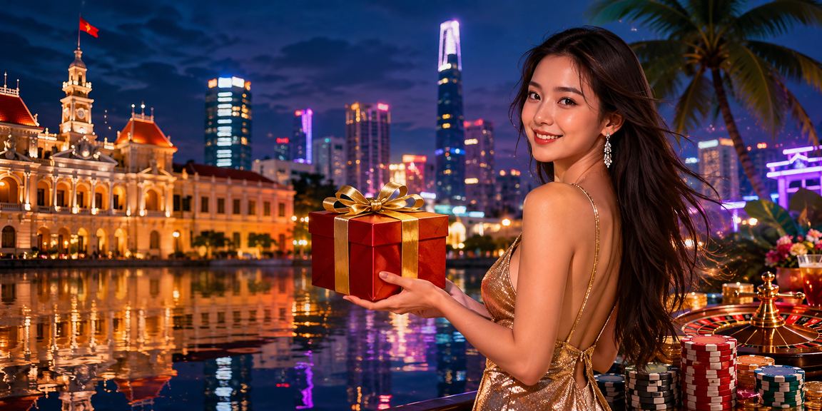 Hình ảnh người chơi Việt Nam tham gia casino trực tuyến trong không gian hiện đại